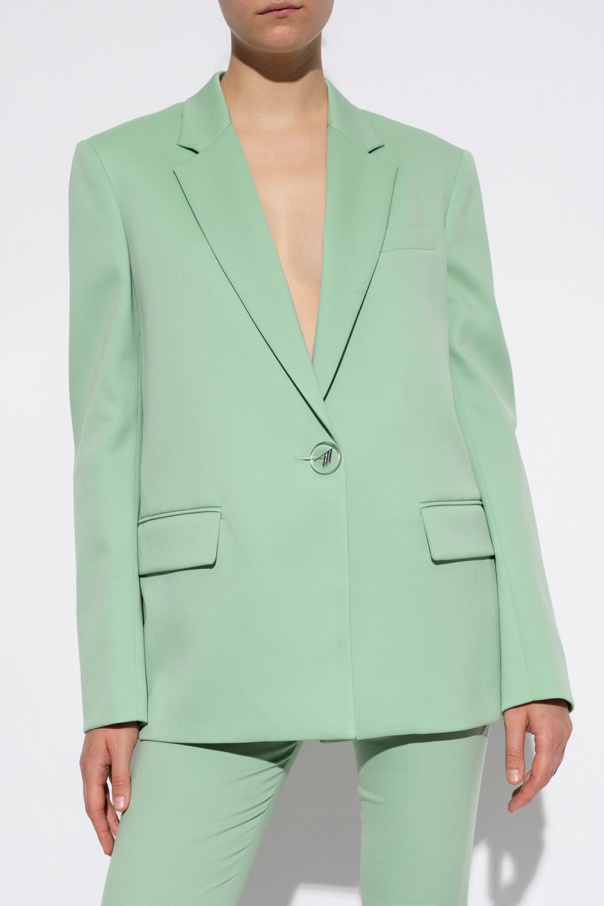 ジャケット THE ATTICO BLUE COOL WOOL BLAZER The Attico single-breasted Wool Blazer | Blue | FARFETCH
